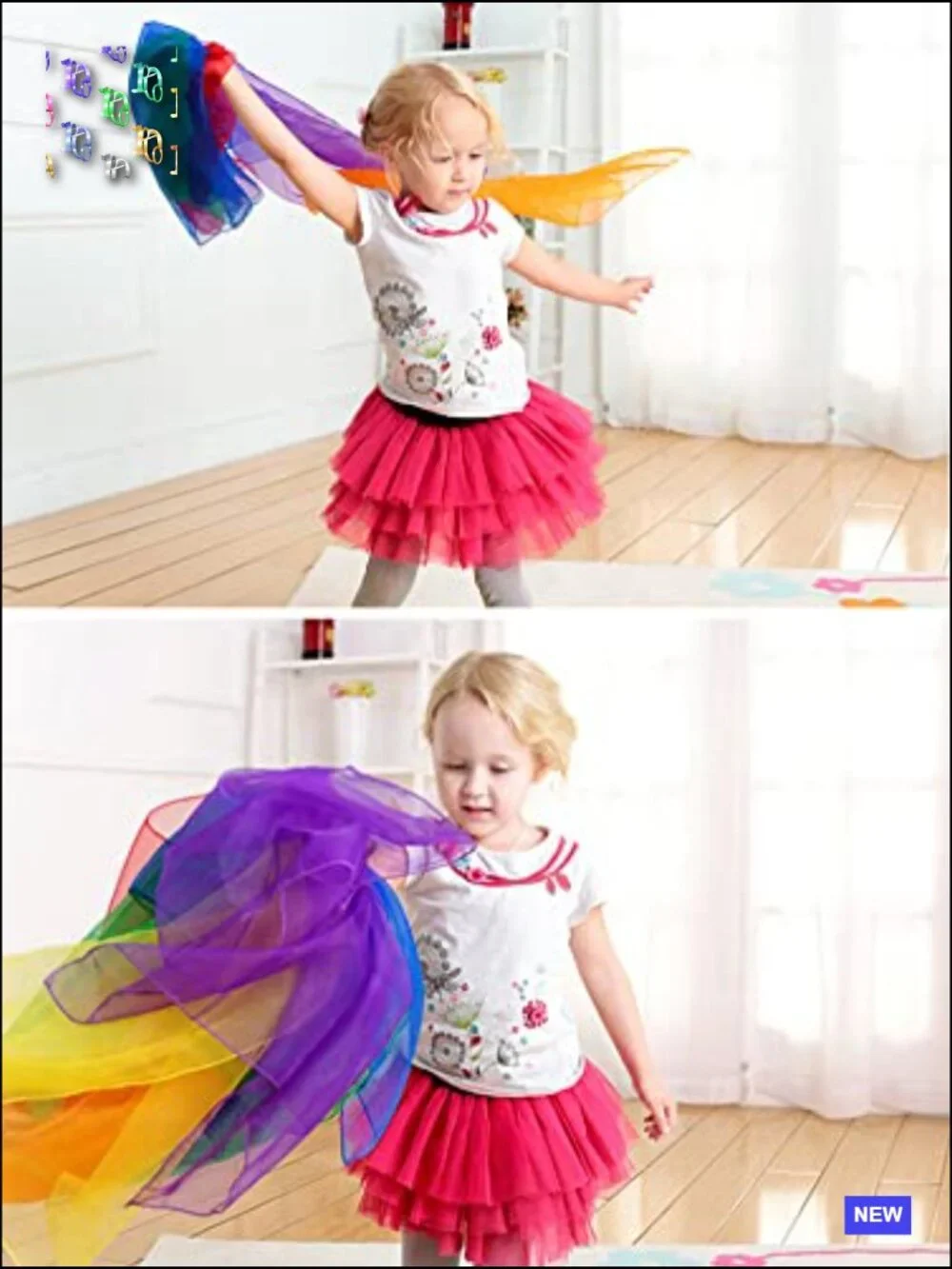 Juggling Scarves for Movement Play Hand-Eye Coordination 12 Pack 24x24